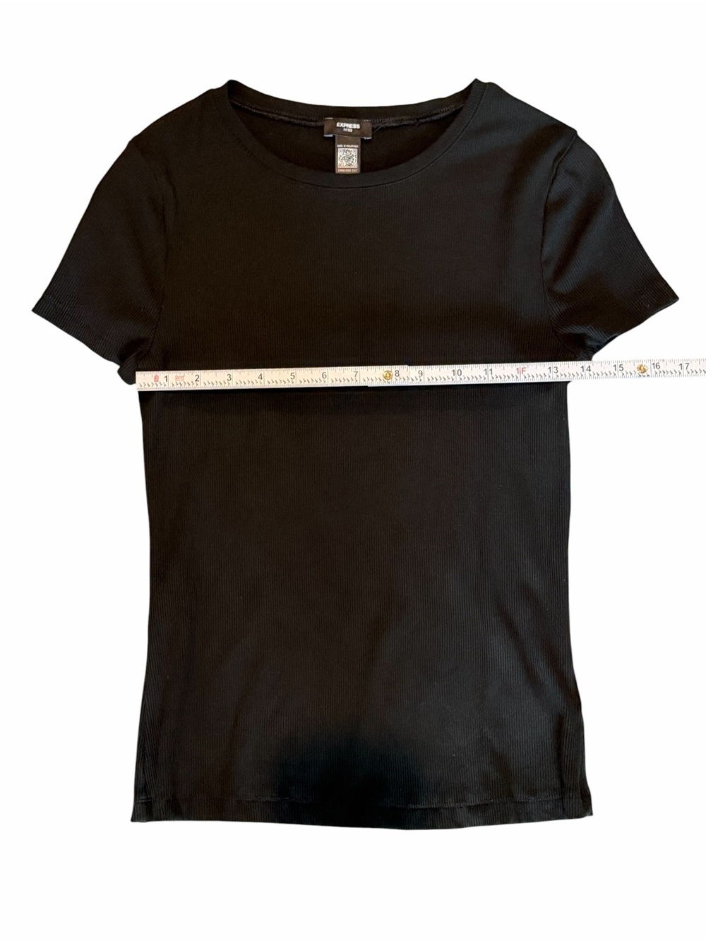 Express Essential Ribbed Crewneck Tee - Picture 6 of 7